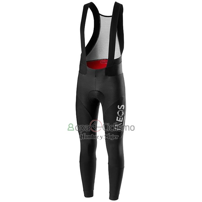 Ineos Ropa Ciclismo Culotte Largo 2020 Mangas Largas Negro Gris